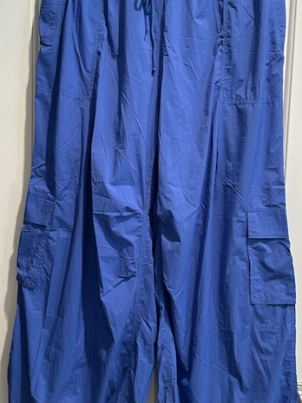 NWOT Anthropologie Daily Practice Cargo Pants Blue size- EXTRA LARGE - Picture 7 of 8